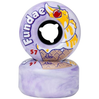 Fundae 57mm/92a Roller Skate Wheels - Lavender