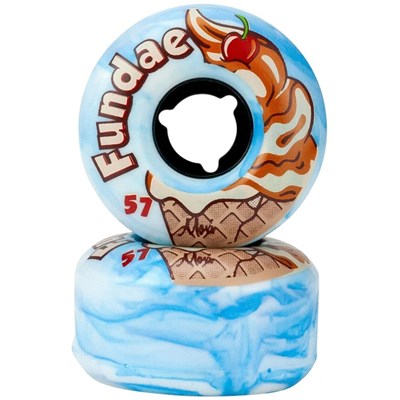 Fundae 57mm/92a Roller Skate Wheels - Birthday Cake