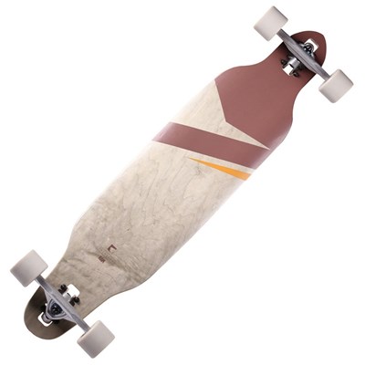 Lokz Drop through Complete Longboard - Chestnut