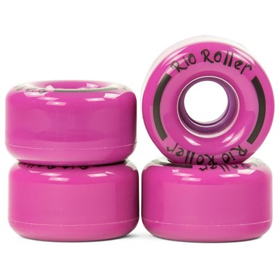 Coaster Stripe Quad Roller Skate Wheels - Purple
