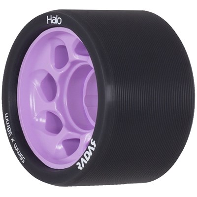 Halo 59mm/84a Roller Derby Skate Wheels - Charcoal/Purple