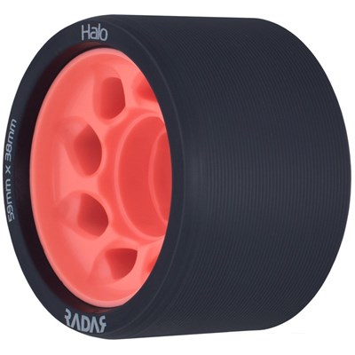 Halo 59mm/93a Roller Derby Skate Wheels - Charcoal/Pink
