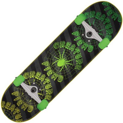 Fiend Web SK8 Black/Green Complete Skateboard