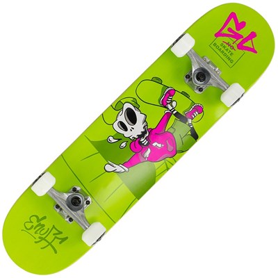 Skully Green 7.25inch Mini Complete Skateboard
