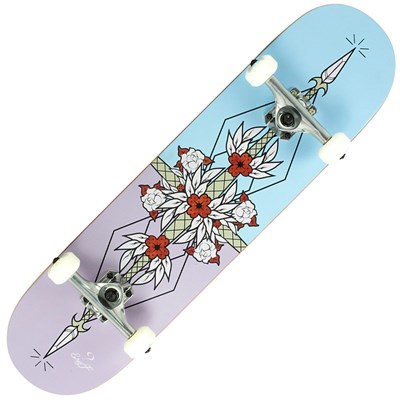 Flash Purple/Blue 8inch Complete Skateboard
