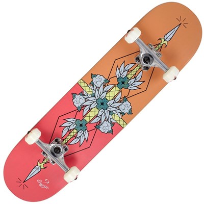 Flash Red/Orange 8inch Complete Skateboard