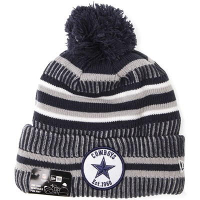 NFL Sideline Bobble Knit 2019 Home Game Beanie - Dallas Cowboys