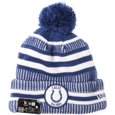 NFL Sideline Bobble Knit 2019 Home Game Beanie - Indianapolis Colts