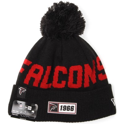 NFL Sideline Bobble Knit 2019 Road Game Beanie - Atlanta Falcons
