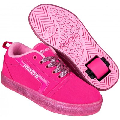 GR8 Pro Hot Pink/Light Pink/Glitter Kids Heely Shoe