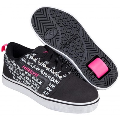 GR8 Pro Prints Black/Hot Pink/Blah Kids Heely Shoe