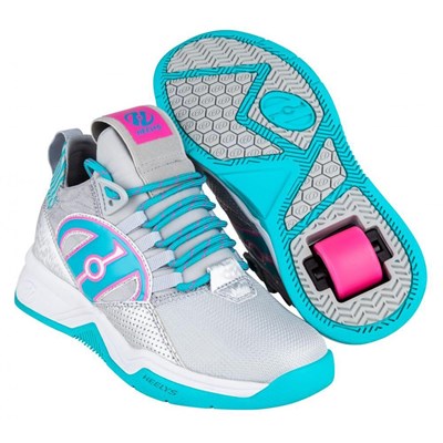 Bandit Grey/Aqua/Hot Pink Kids Heely Shoe Bandit Grey/Aqua/Hot Pink Kids Heely Shoe