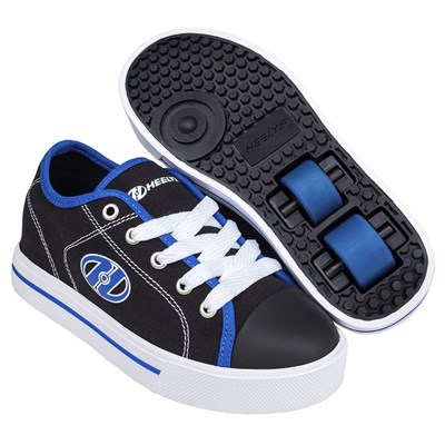 Classic Black/White/Blue Kids HX2 Heely Shoe