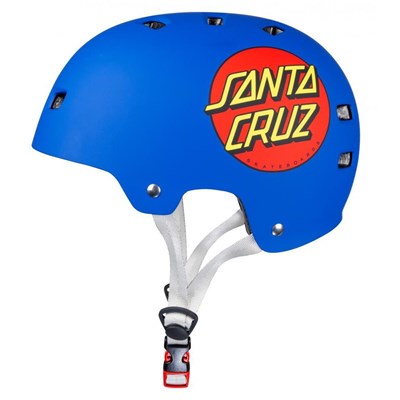 Santa Cruz Classic Dot Matt Blue Skate/BMX Helmet