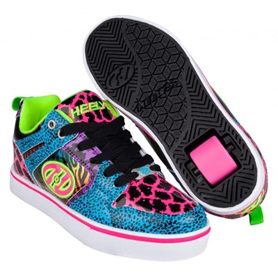 Motion 2.0 Cyan/Pink/Purple/Animal Print Heely Shoe