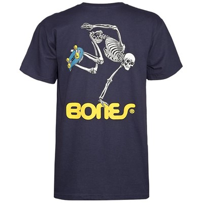 Skateboard Skeleton S/S T-Shirt - Navy
