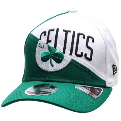 NBA Team Split Stretch Snapback Cap - Boston Celtics