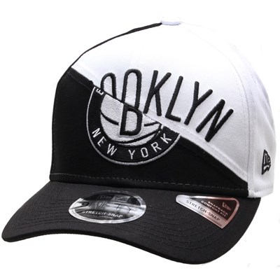 NBA Team Split Stretch Snapback Cap - Brooklyn Nets