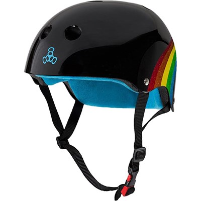 Sweatsaver Helmet - Rainbow Sparkle Black