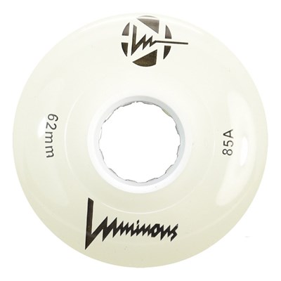 Luminous 62mm 85a Roller Skate Wheel - White