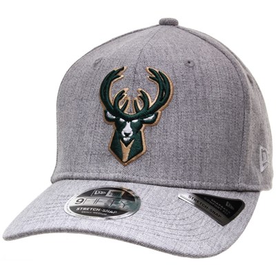 Heather Base 950 Stretch Snapback - Milwaukee Bucks
