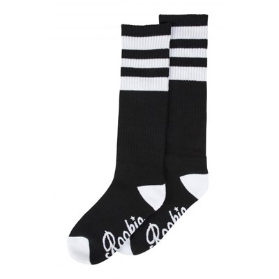 16'' Mid Calf Socks - Black/White