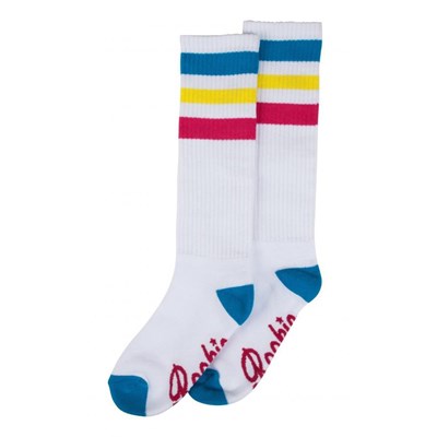16'' Mid Calf Socks - White/Multi