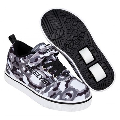 Pro 20 X2 Black/White/Camo Kids Heely X2 Shoe Pro 20 X2 Black/White/Camo Kids Heely X2 Shoe
