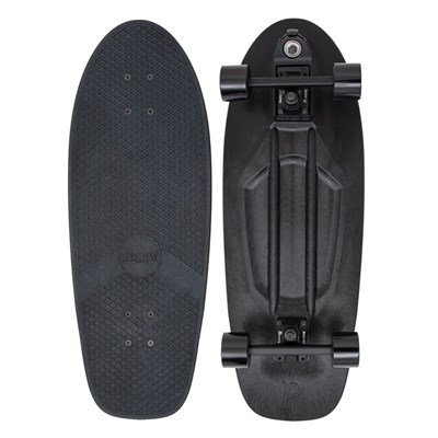 Complete 29inch Plastic Surfskate Skateboard - High-Line Blackout