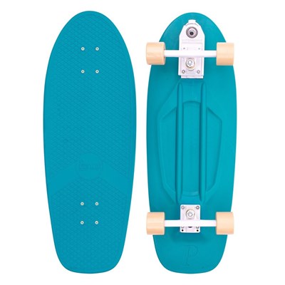 Complete 29inch Plastic Surfskate Skateboard - High-Line Ocean Mist