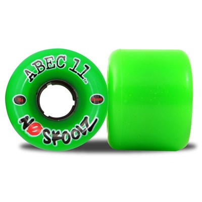 No Skoolz Longboard Wheels - Green (4 Pack)