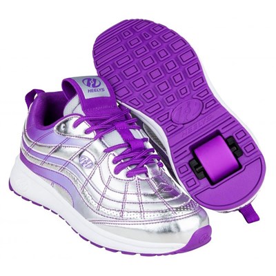 Nitro Silver/Violet Kids Heely Shoe Nitro Silver/Violet Kids Heely Shoe
