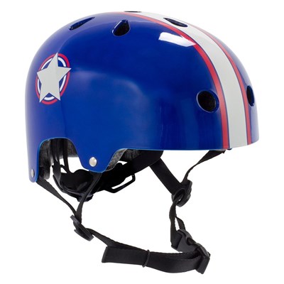 Adjustable Kids Helmet - Blue/Silver