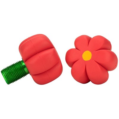 Brake Petals Toe Stops - Red Hibiscus