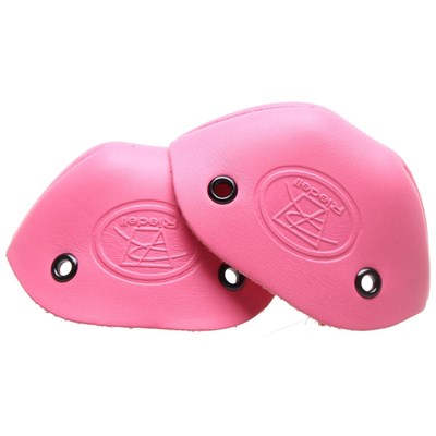 Leather Toe Caps - Hot Pink