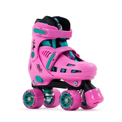 Storm IV Pink/Green Quad Roller Skates