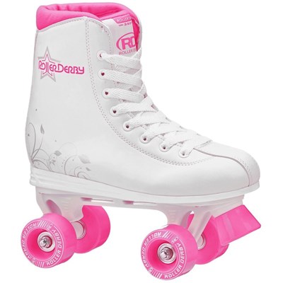 Roller Star 350 White/Pink Quad Roller Skates
