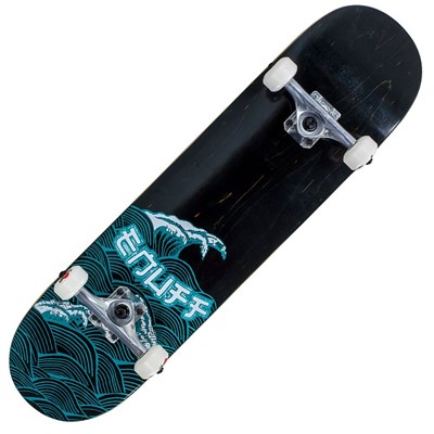 Big Wave Black 8inch Complete Skateboard