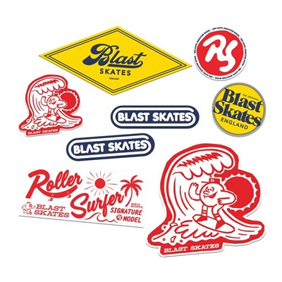 Ben Koppl Roller Surfer Sticker Pack