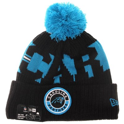 NFL Sideline Bobble Knit 2020 Home Game Beanie - Carolina Panthers