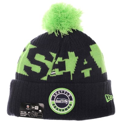 NFL Sideline Bobble Knit 2020 Home Game Beanie - Seattle Seahawks