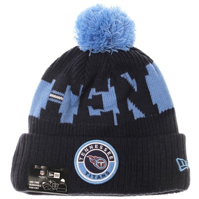 NFL Sideline Bobble Knit 2020 Home Game Beanie - Tennessee Titans