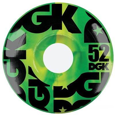 Swirl Formula Green Skateboard Wheels - 52mm