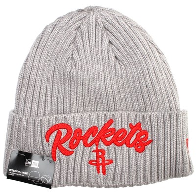 NBA 2020 Draft Knit Grey Beanie - Houston Rockets