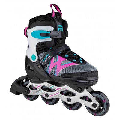 Motion Adjustable Kids Recreational Inline Skate - Black/Pink