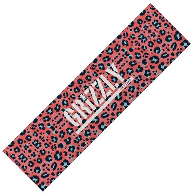 Pink Leopard Stamp Skateboard Griptape