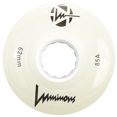 Luminous 62mm 85a Roller Skate Wheel - White Glow