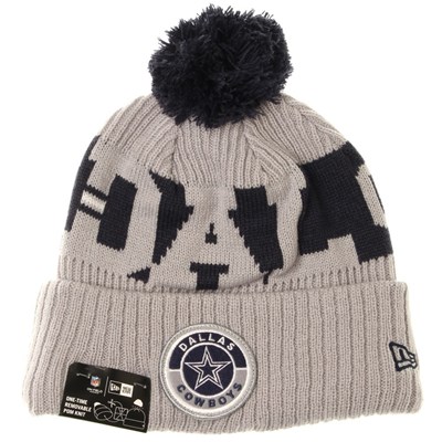 NFL Sideline Bobble Knit 2020 Reverse Beanie - Dallas Cowboys