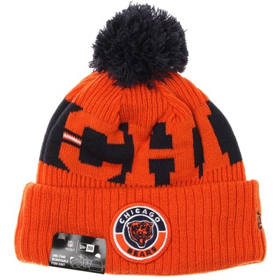 NFL Sideline Bobble Knit 2020 Reverse Beanie - Chicago Bears