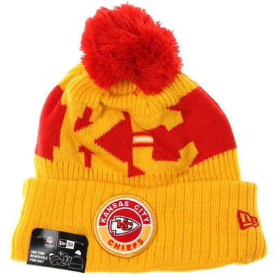 NFL Sideline Bobble Knit 2020 Reverse Beanie - Kansas City Chiefs